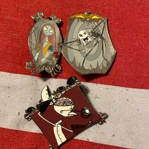 Nightmare Before Christmas set of 3 collectors pins